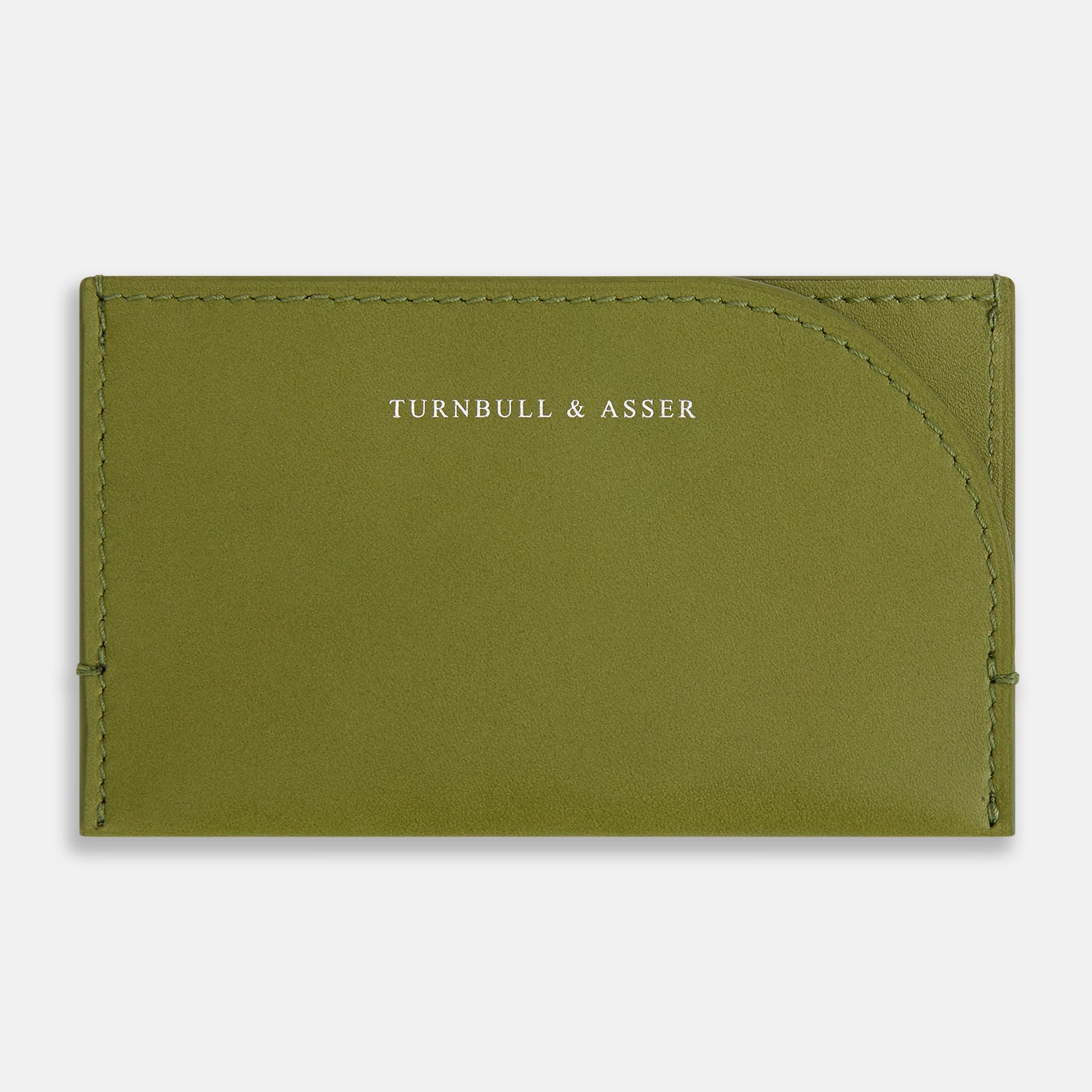 View 1 of product Moss Green Slim Rounded Card Holder
