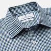 View 2 of product Green and Blue Cotton Multi Check Weekend Fit Finch Shirt