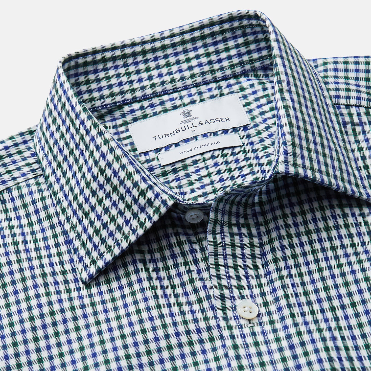 View 2 of product Green and Blue Cotton Multi Check Weekend Fit Finch Shirt