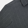 View 6 of product Charcoal Melange Wide Stripe Westminster Shirt