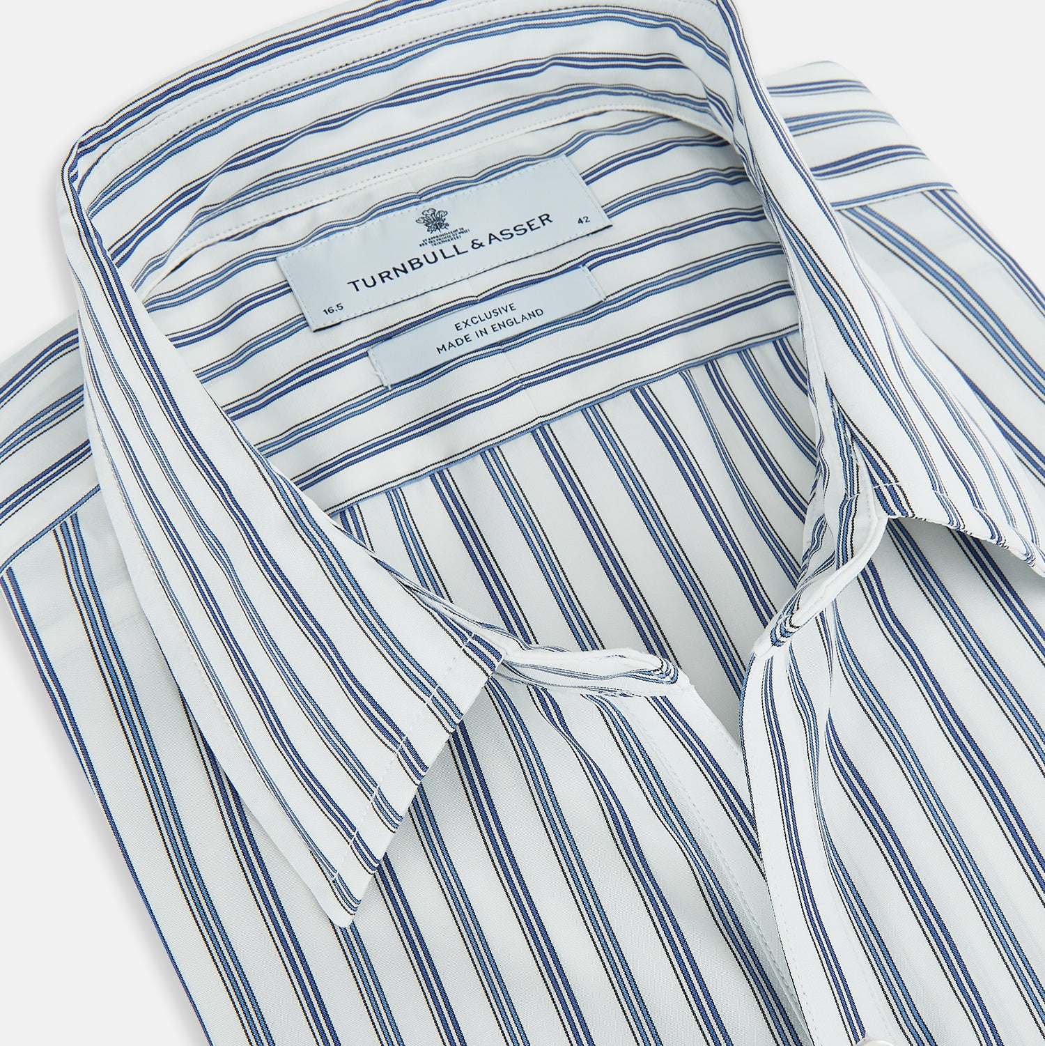 View 2 of product SAPPHIRE BLUE MULTI TRACK STRIPE WINDSOR SHIRT