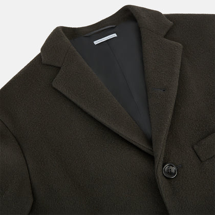 Olive Brown  Apsley Single-Breasted Caban Coat