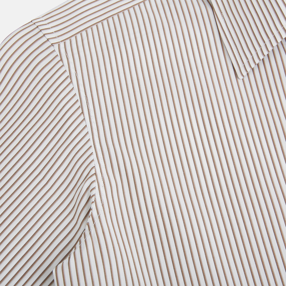 Coffee Multi Stripe Westminster Shirt