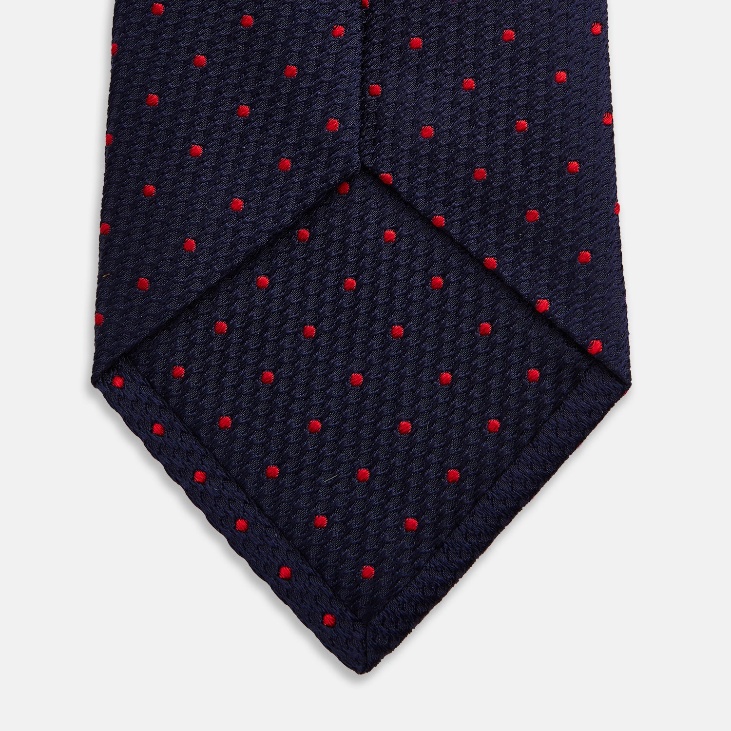 View 4 of product LACE ON TONE SPOT NAVY TULIP RED TIE