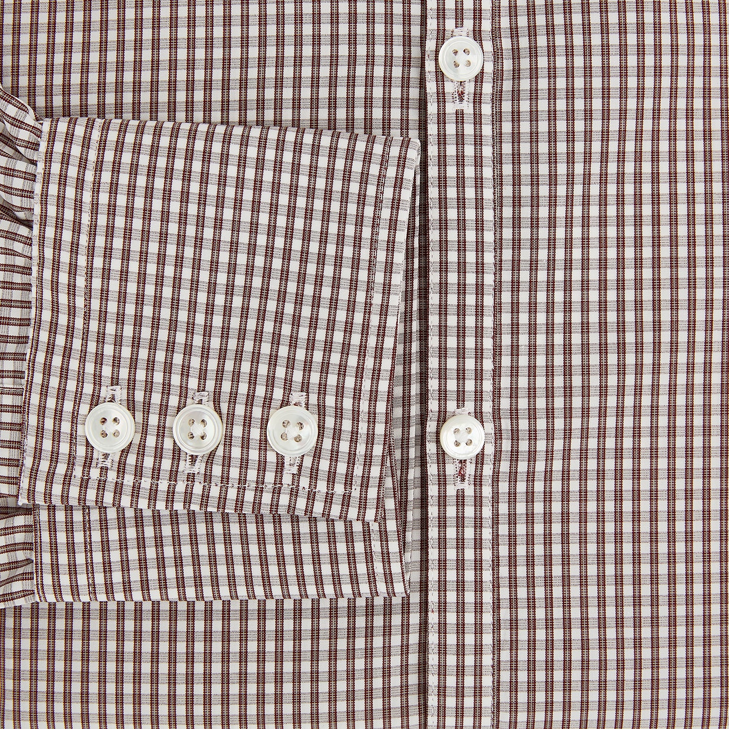 View 5 of product Burgundy Micro Check Westminster Shirt