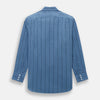 View 3 of product Steel Grey and Navy Track Stripe Mayfair Shirt