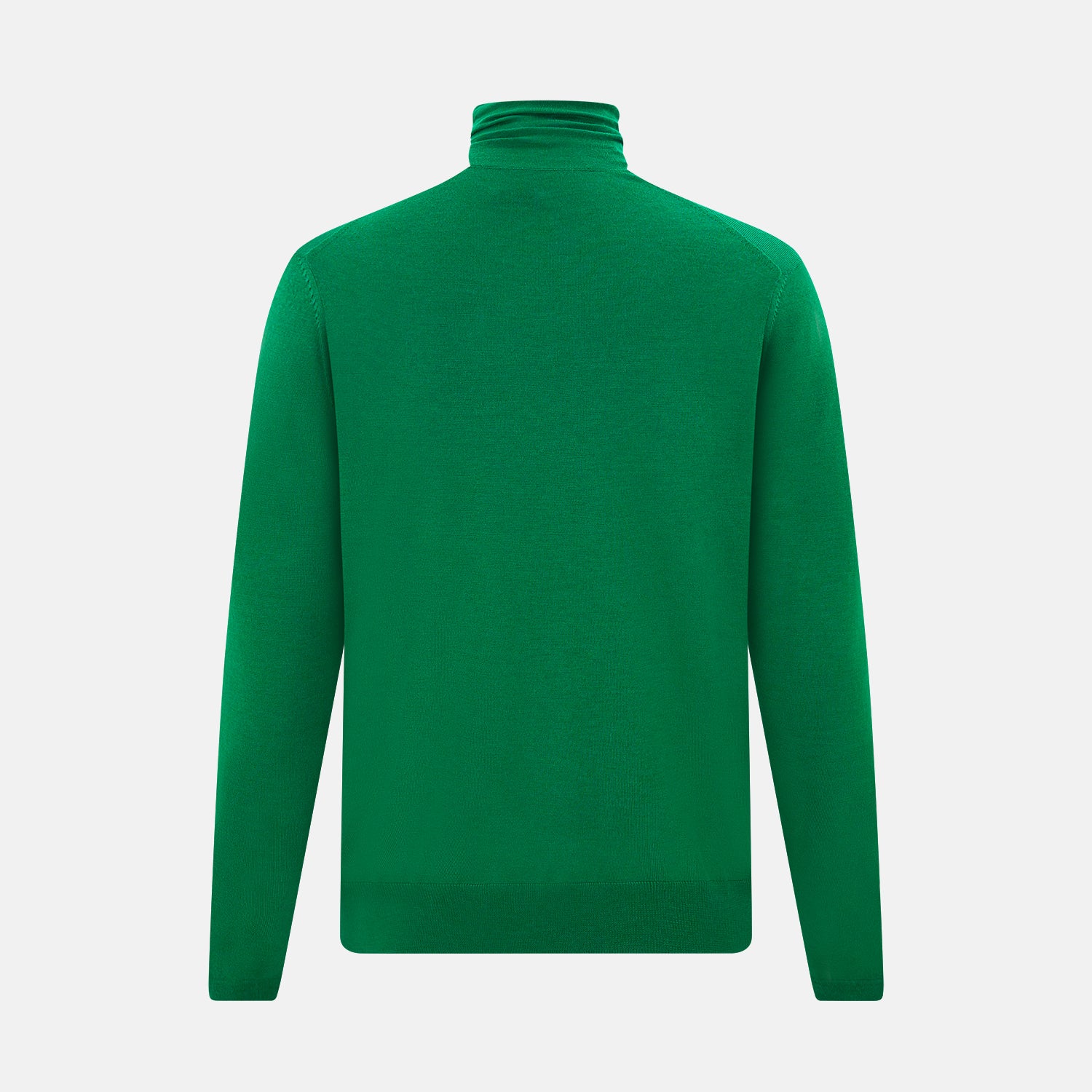 View 3 of product Hunter Green Fine Merino High Neck Jumper