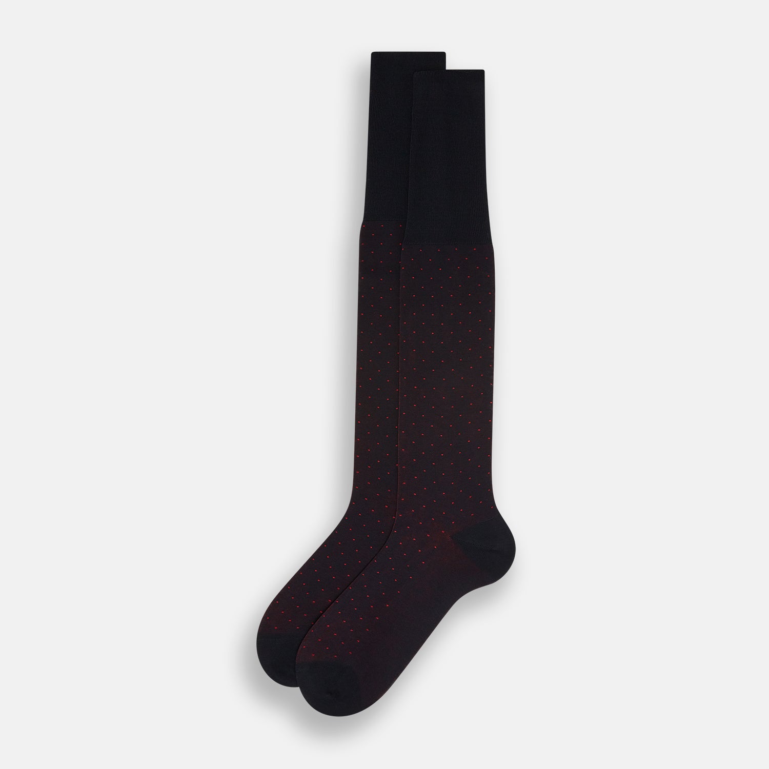 View 2 of product Navy/Red Polka Dot Long Socks