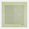 View 3 of product Melon Green Stripe Silk Pocket Square