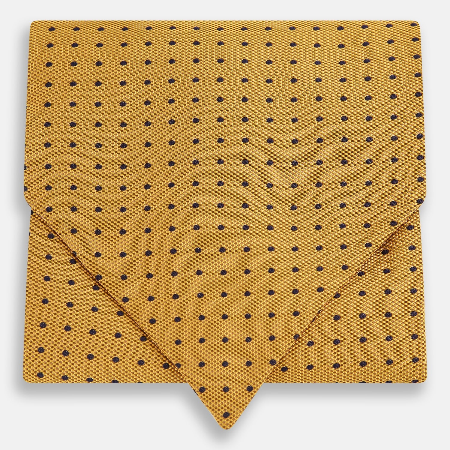 View 1 of product Navy and Yellow Micro Dot Silk Cravat