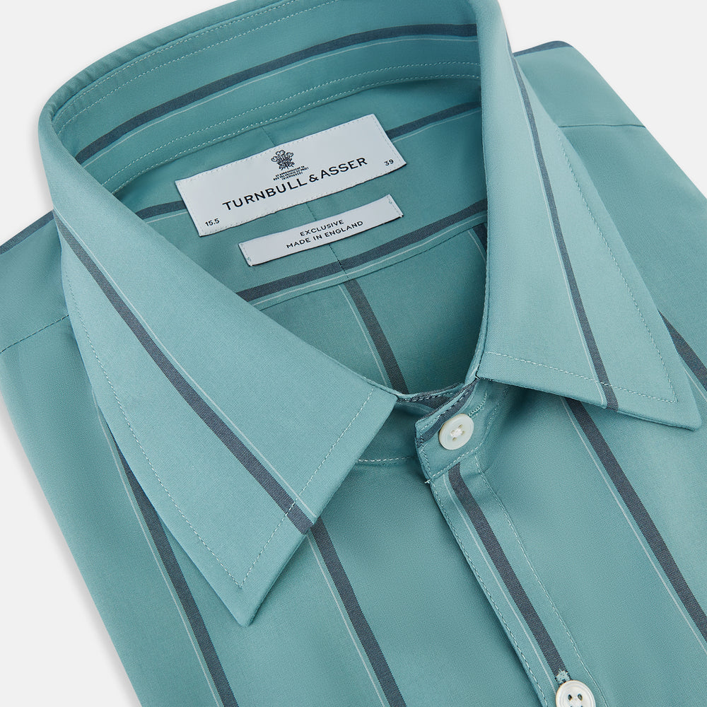Sage Track Stripe Westminster Shirt