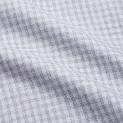 Grey Check Cotton Melange Regular Fit Mayfair Shirt Image 3
