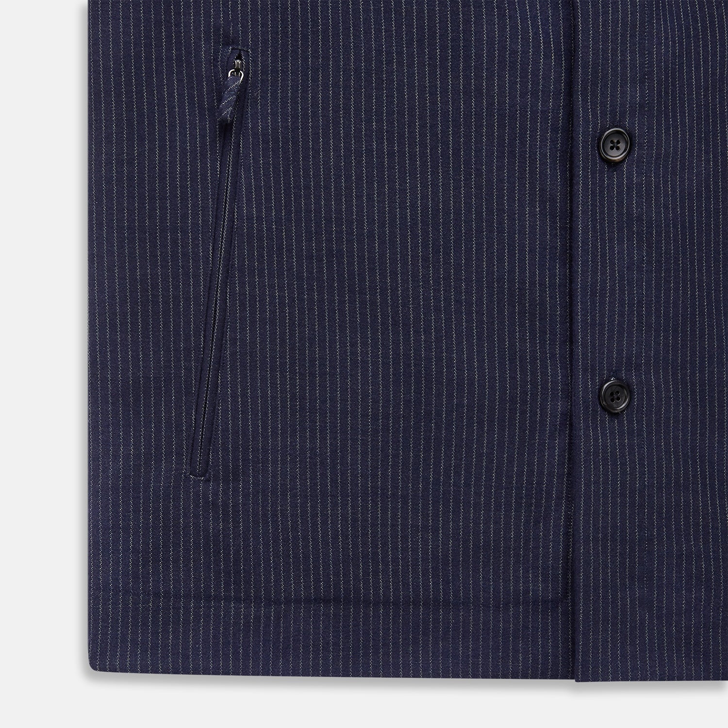 View 7 of product Navy Stripe Hampstead Overshirt