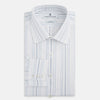 View 5 of product Pale Blue Multi Stripe Mayfair Shirt