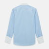 View 3 of product Light Blue End-on-End Shirt with Contrast T&A Collar and Double Cuffs