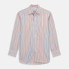 View 2 of product Burgundy Multi Stripe Cotton Fabric