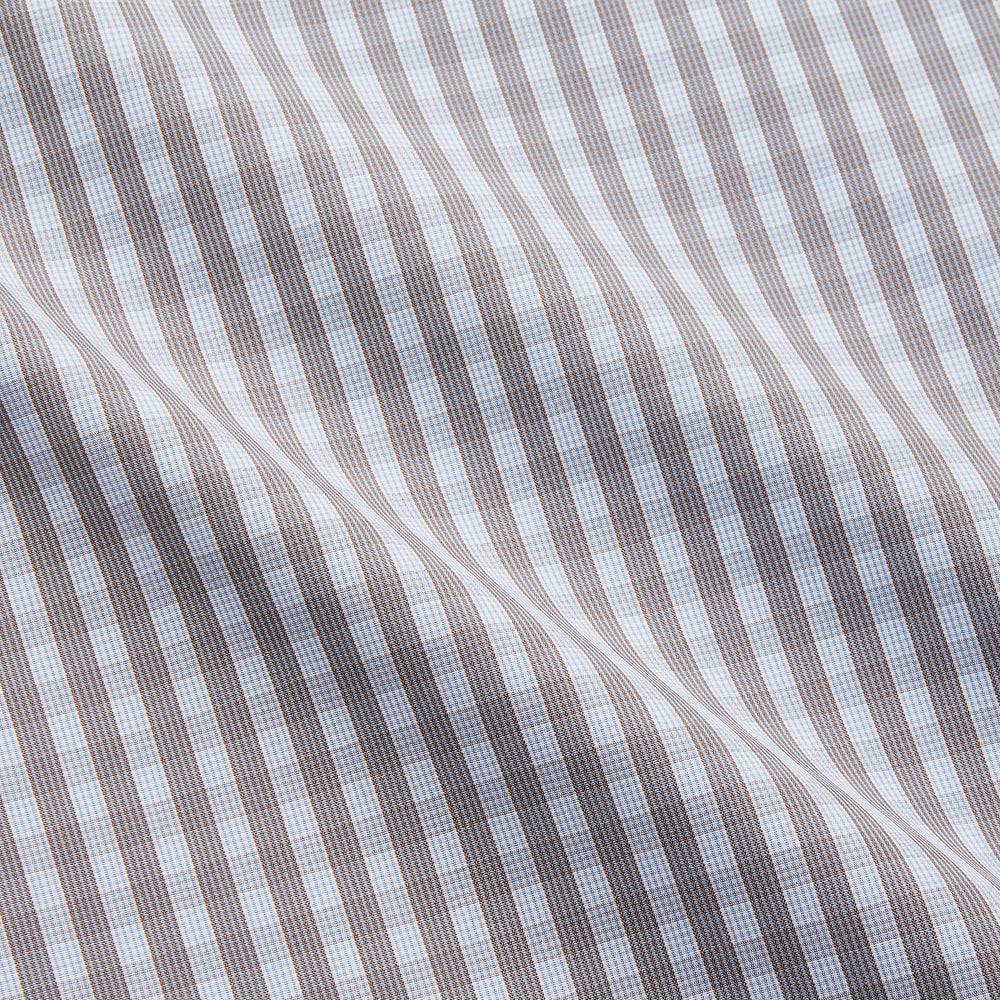 Pale Blue Multi Check Cotton Regular Fit Mayfair Shirt