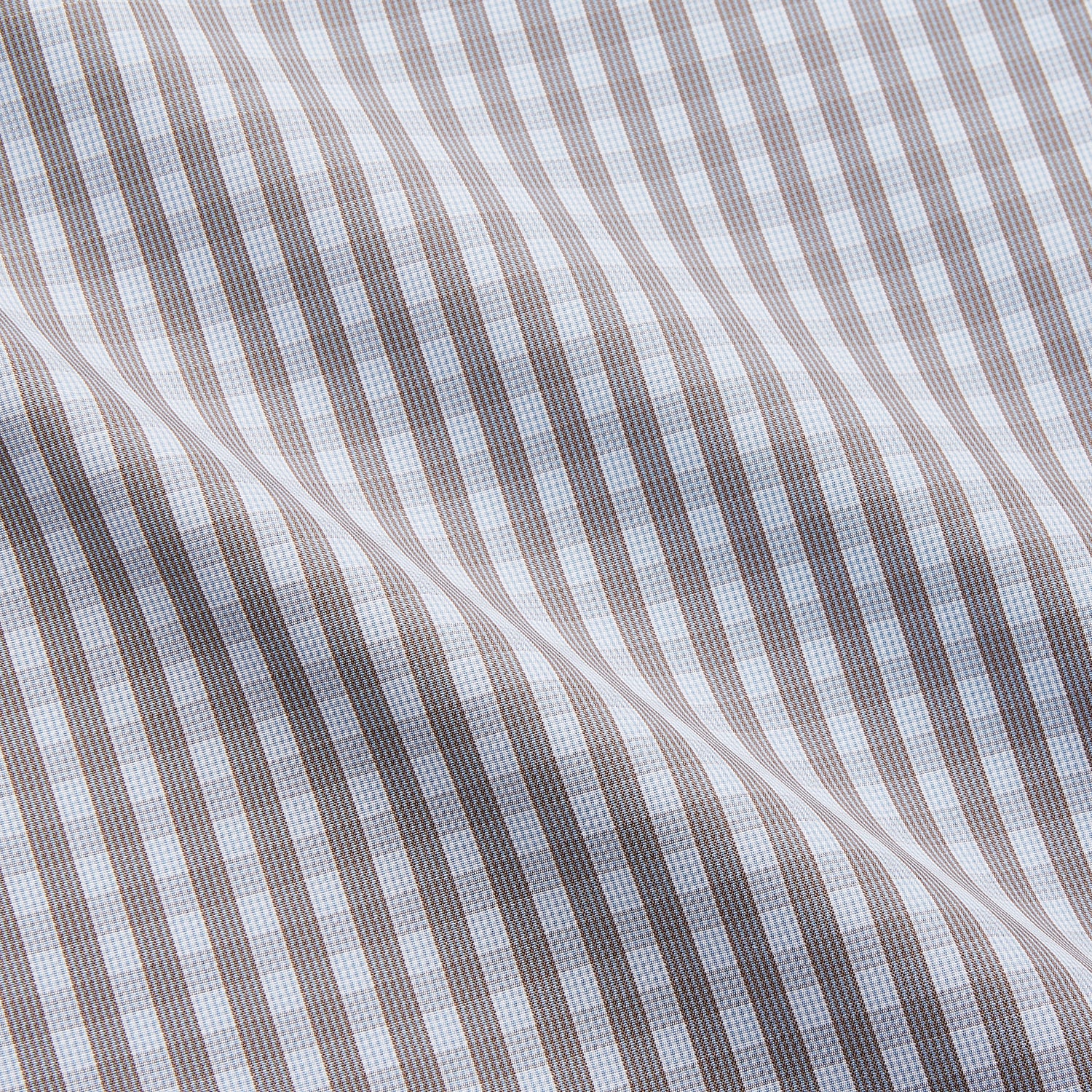 View 5 of product Pale Blue Multi Check Cotton Regular Fit Mayfair Shirt