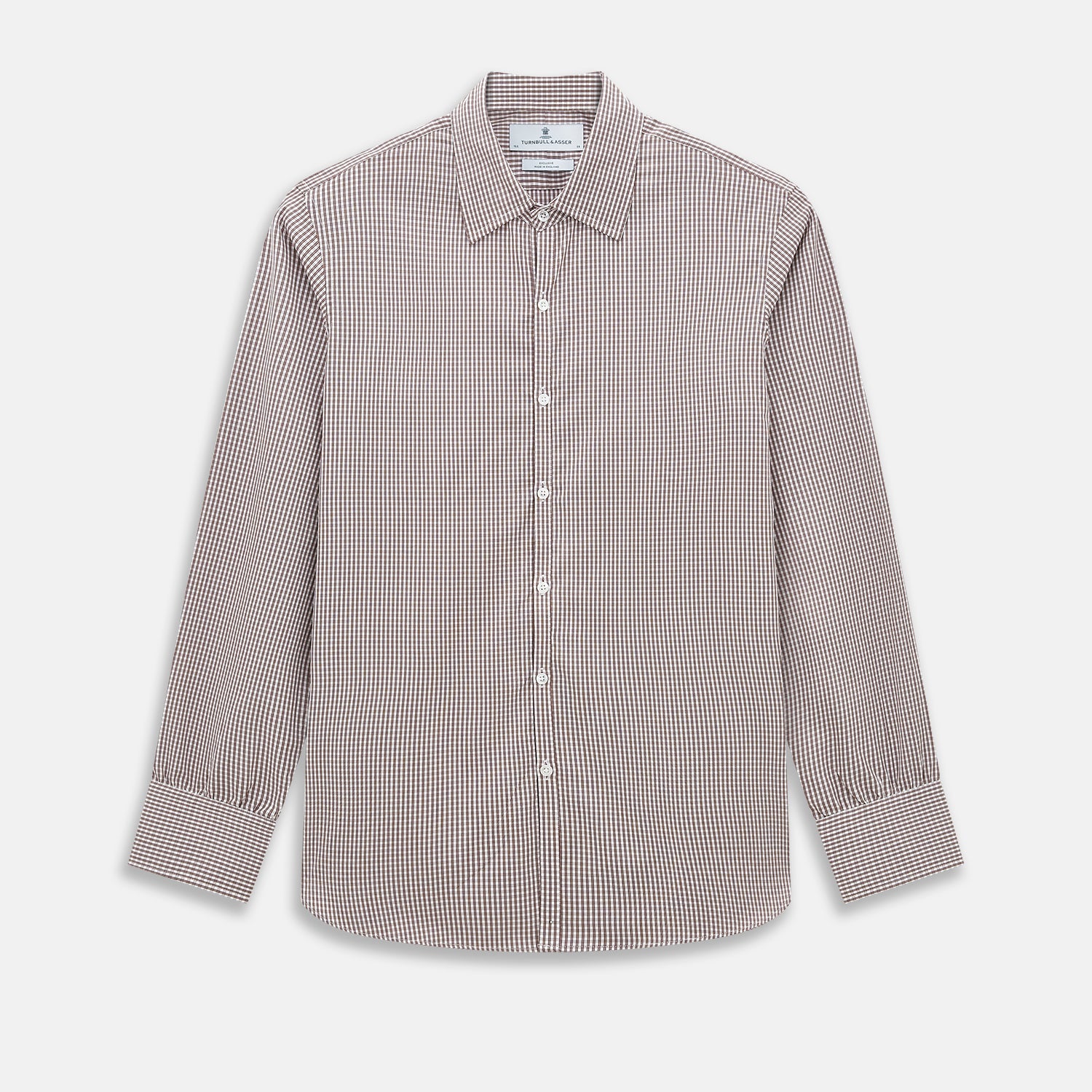 View 1 of product Burgundy Micro Check Westminster Shirt