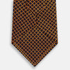 View 3 of product Orange and Navy Diamond Silk Tie