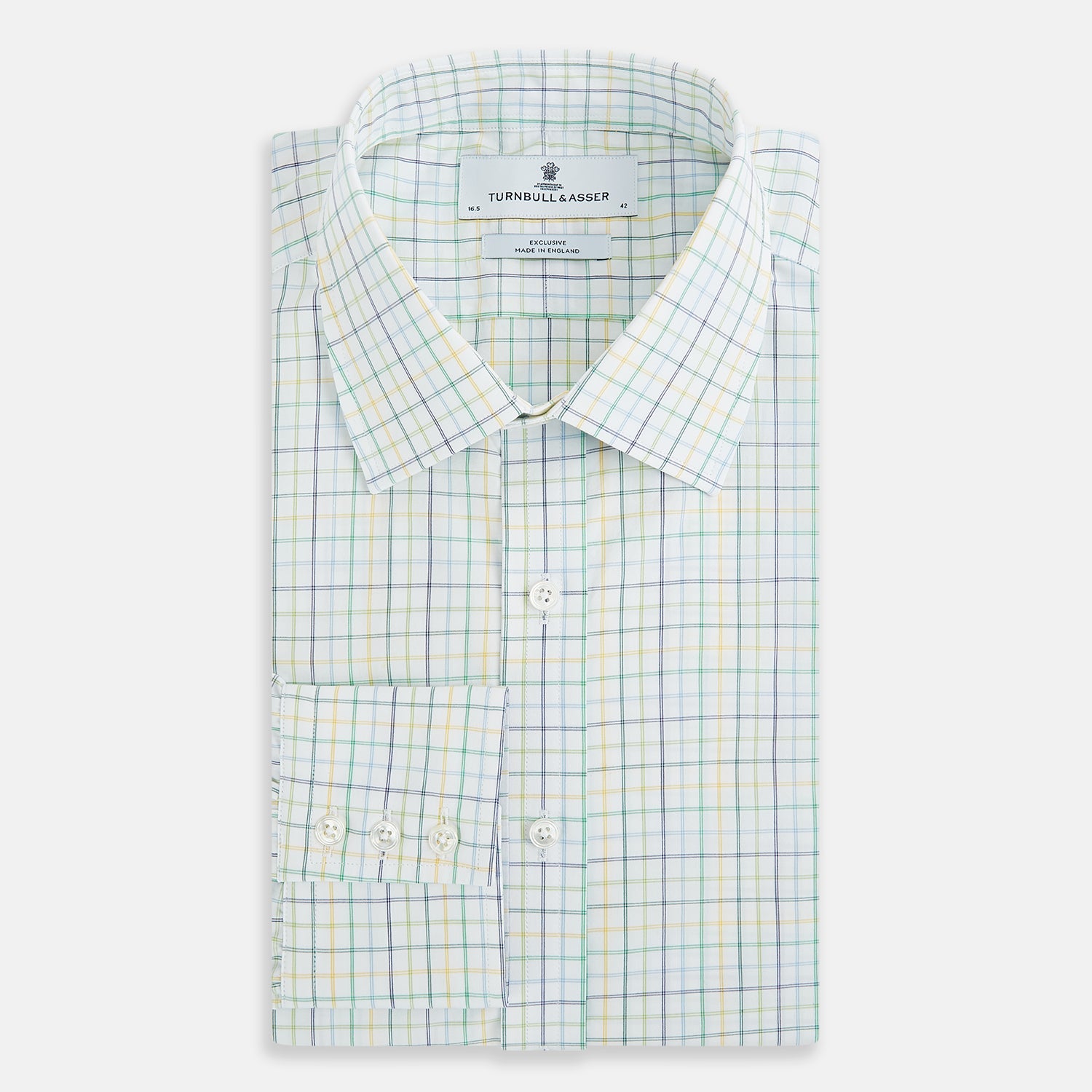 View 5 of product Multi Tone Double Grid Check Mayfair Shirt