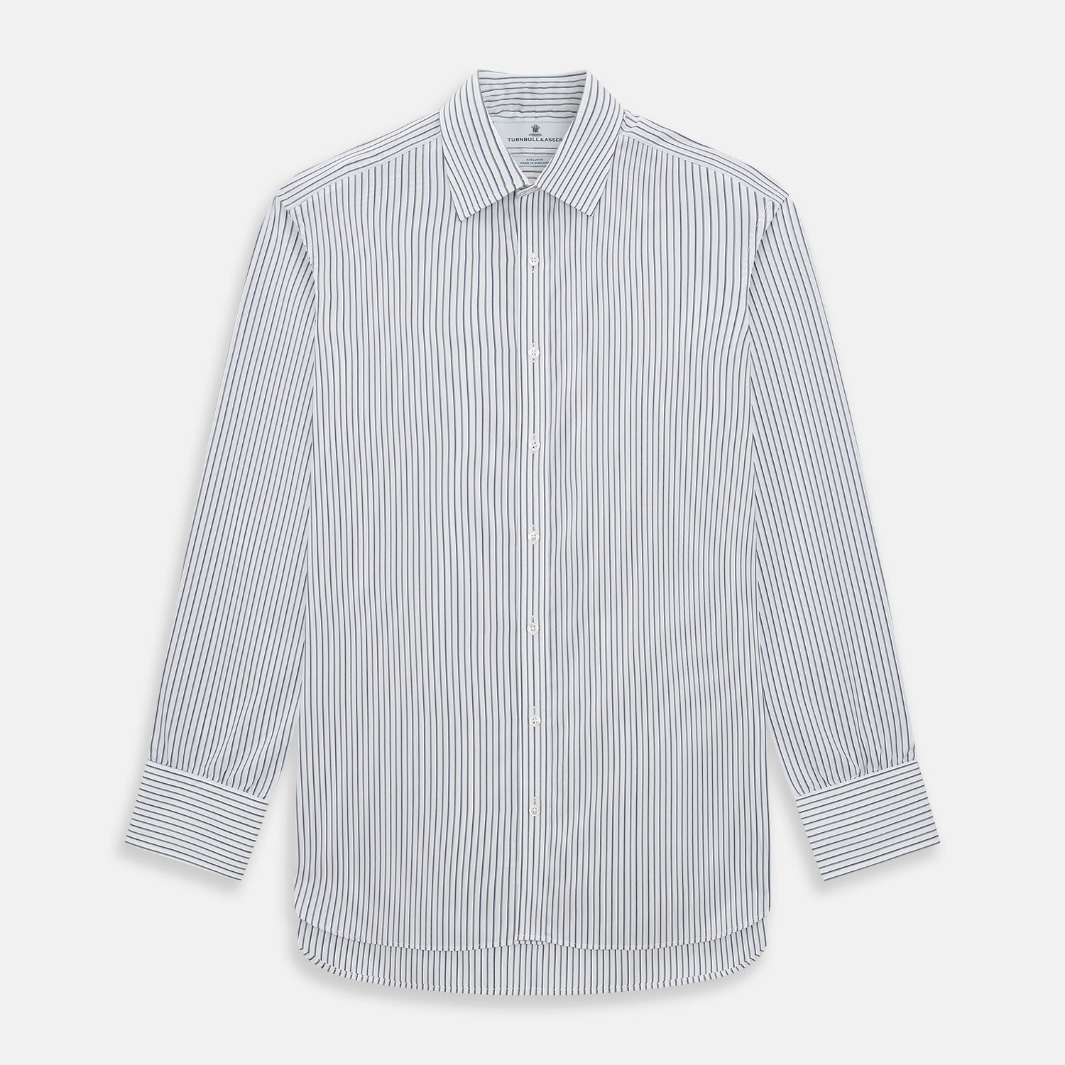 View 1 of product Brown and Blue Shadow Stripe Mayfair Shirt