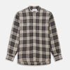 View 1 of product Brown Multi Check Linen Weekend Fit Unwin Shirt
