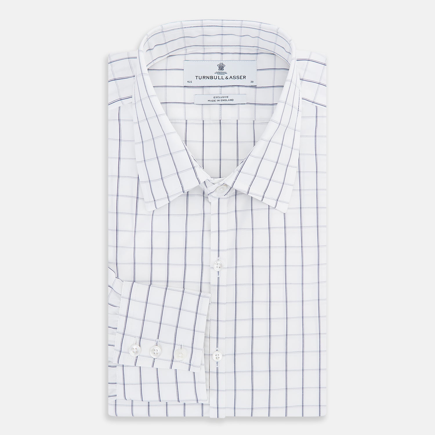 Image 5 of product Dark Navy Double-Line Checked Westminster Shirt