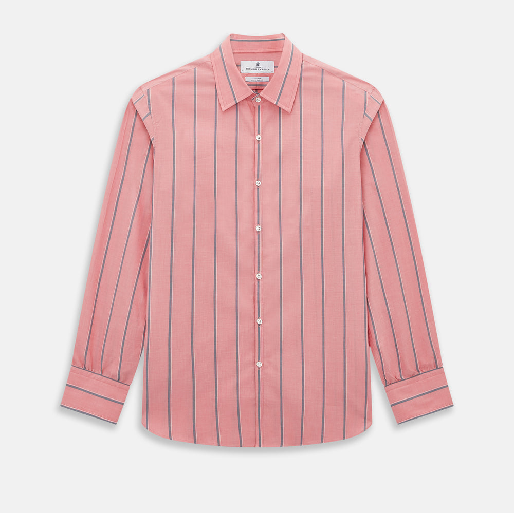 Coral Pink Track Stripe Westminster Shirt