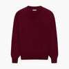 View 6 of product Burgundy Cashmere V-neck Jumper