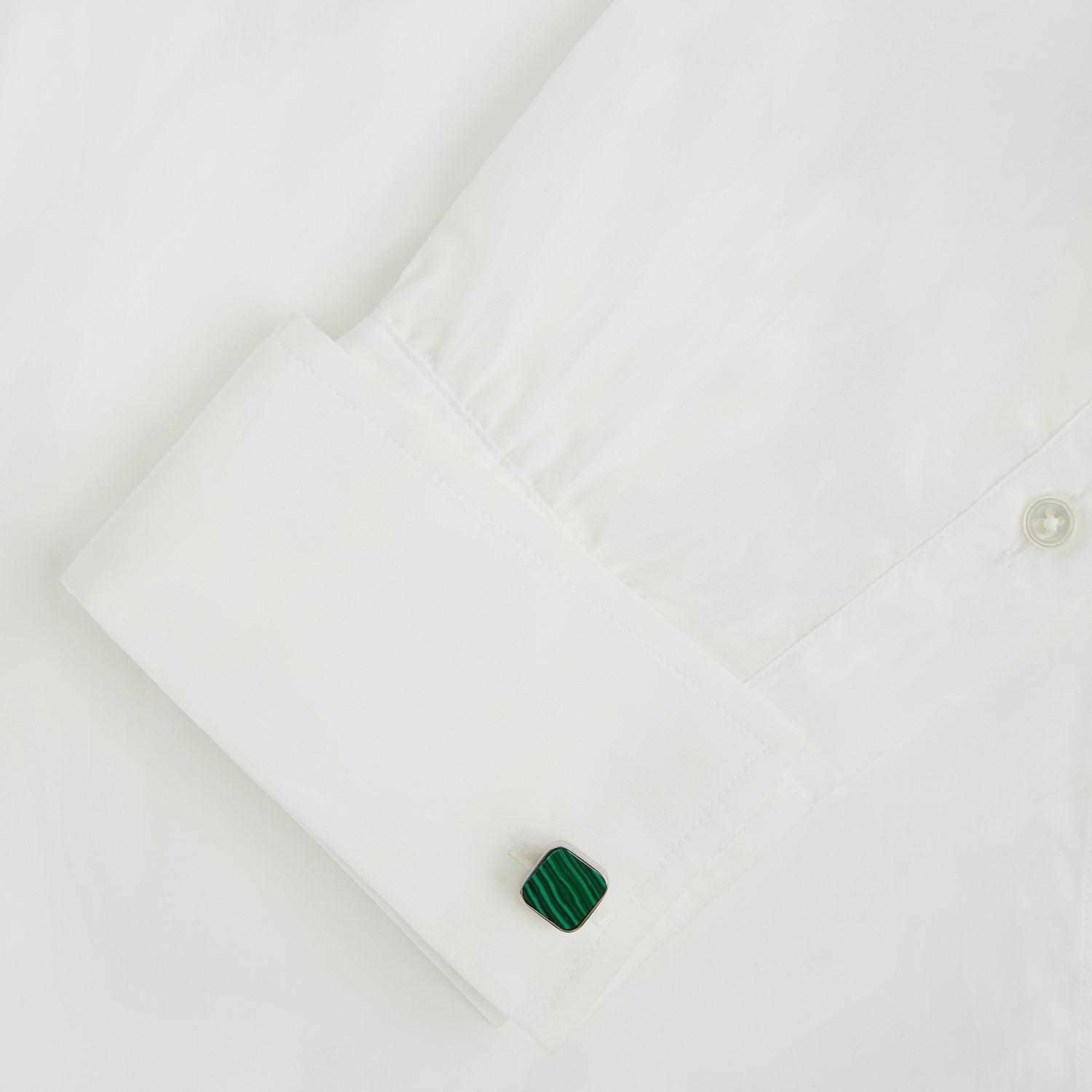 View 3 of product Malachite Square Cufflinks