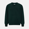 View 1 of product Petrol Green Merino V-Neck Jumper