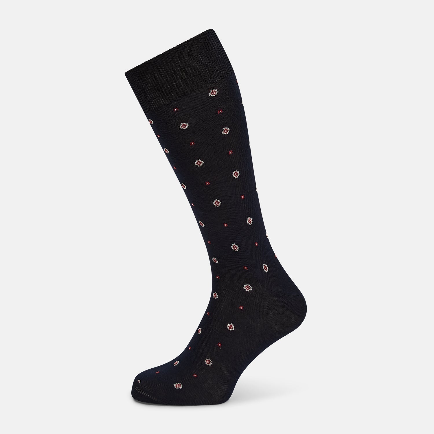 View 1 of product Midnight Patterned Mid-Length Socks