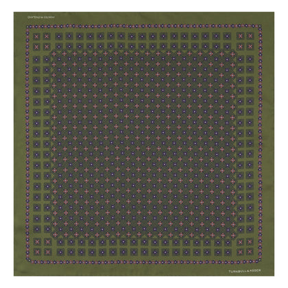 Green Rose Silk Pocket Square Image 1
