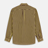 View 5 of product Yellow and Burgundy Candy Stripe Silk Weekend Fit Harold Shirt
