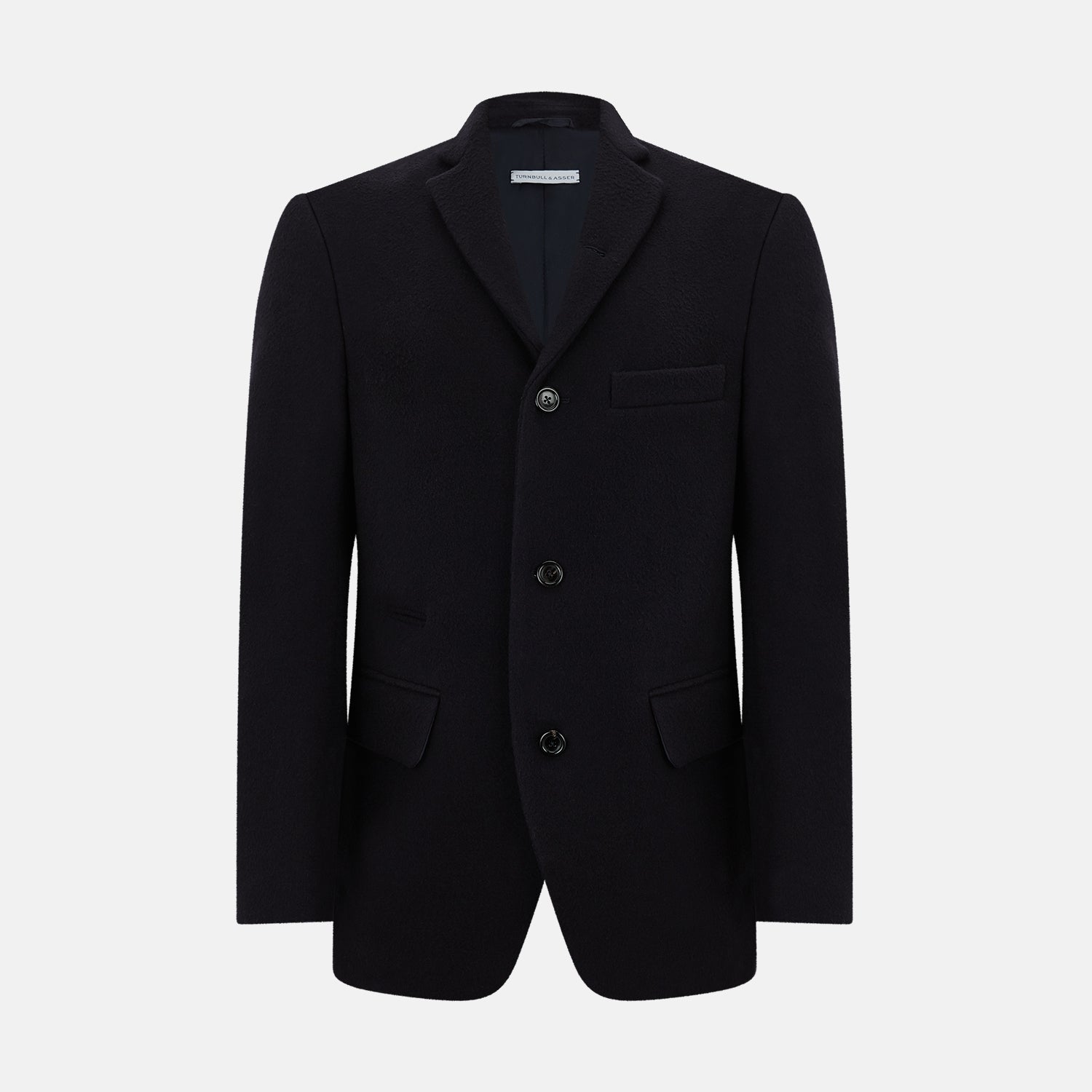 Image 1 of product Navy Apsley Single-Breasted Caban Coat