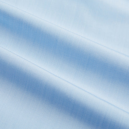 Light Blue End-on-End Shirt with Contrast T&A Collar and Double Cuffs Image 5