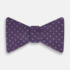 View 1 of product Lilac and Royal Purple Micro Dot Silk Bow Tie