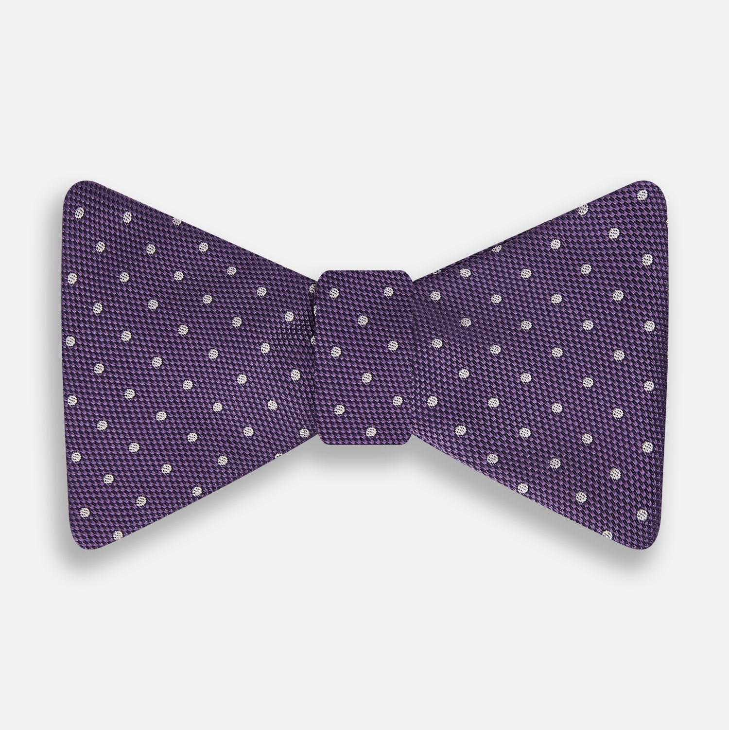 View 1 of product Lilac and Royal Purple Micro Dot Silk Bow Tie