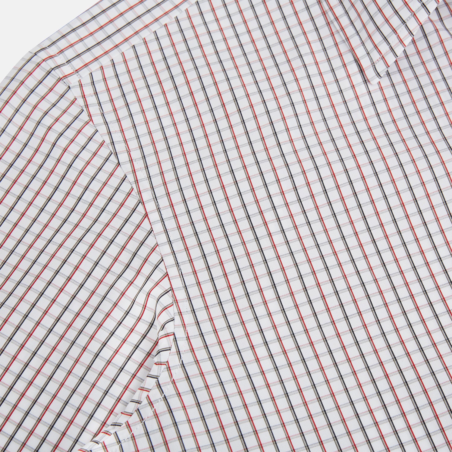 View 6 of product Red and midnight blue Tattersall Check Windsor Shirt