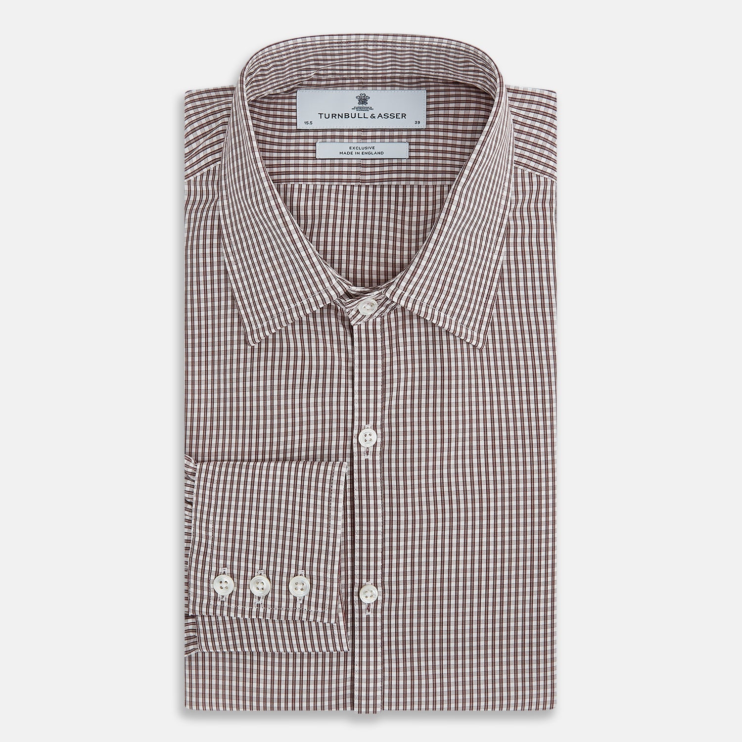 View 4 of product Burgundy Micro Check Westminster Shirt