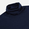 Navy Fine Merino High Neck Jumper