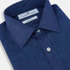 Navy Linen Mayfair Shirt