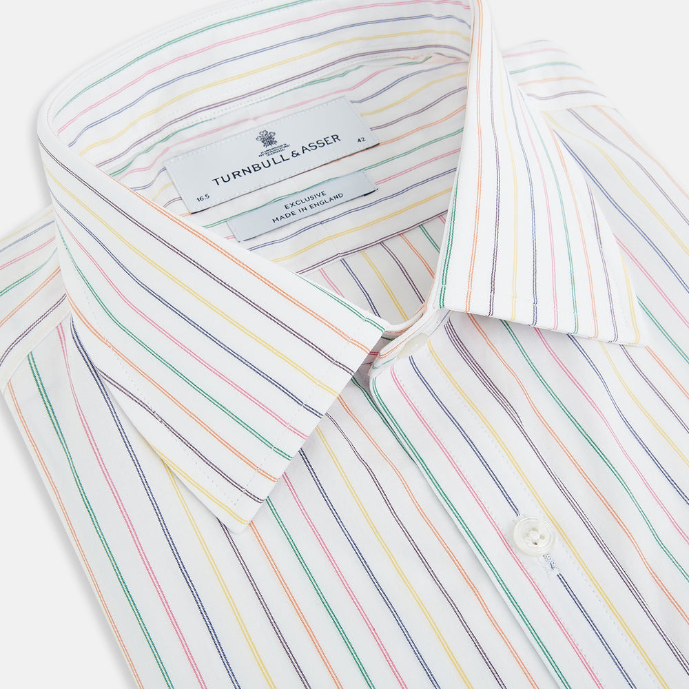 Rainbow Double Pinstripe Mayfair Shirt