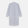 View 5 of product Pale Blue and Yellow Multi Stripe Cotton Sussex Nightshirt