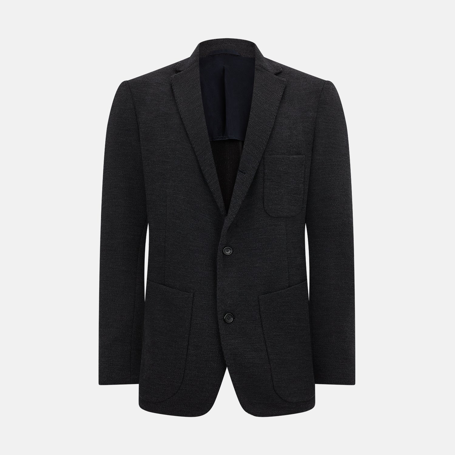 View 1 of product Charcoal Knitted Oxford Blazer