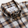 View 2 of product Brown Multi Check Linen Weekend Fit Hayne Shirt