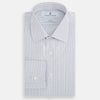 View 5 of product Pale Blue and Grey Grid Check Mayfair Shirt