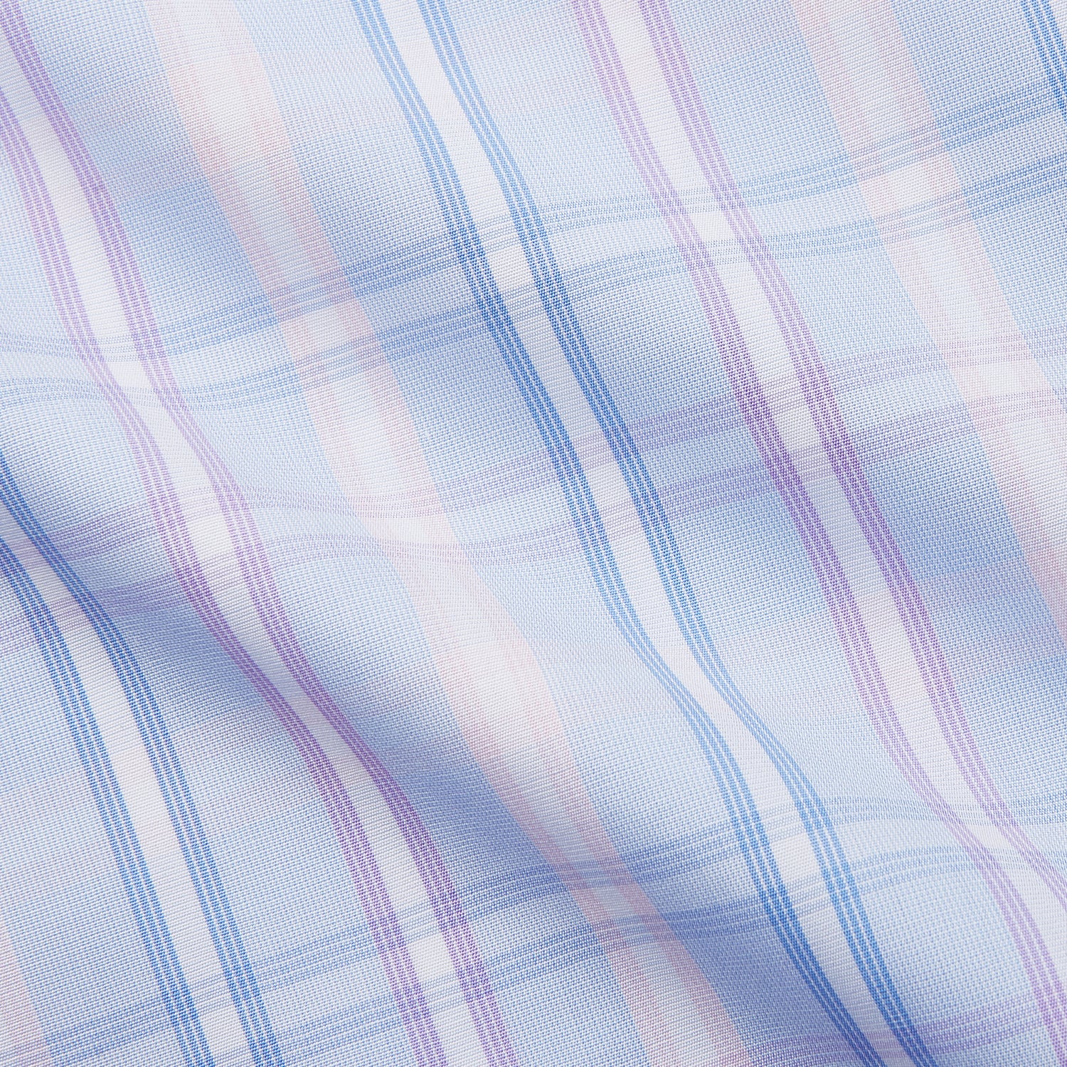 Pink and Light Blue Check Cotton Regular Fit Mayfair Shirt