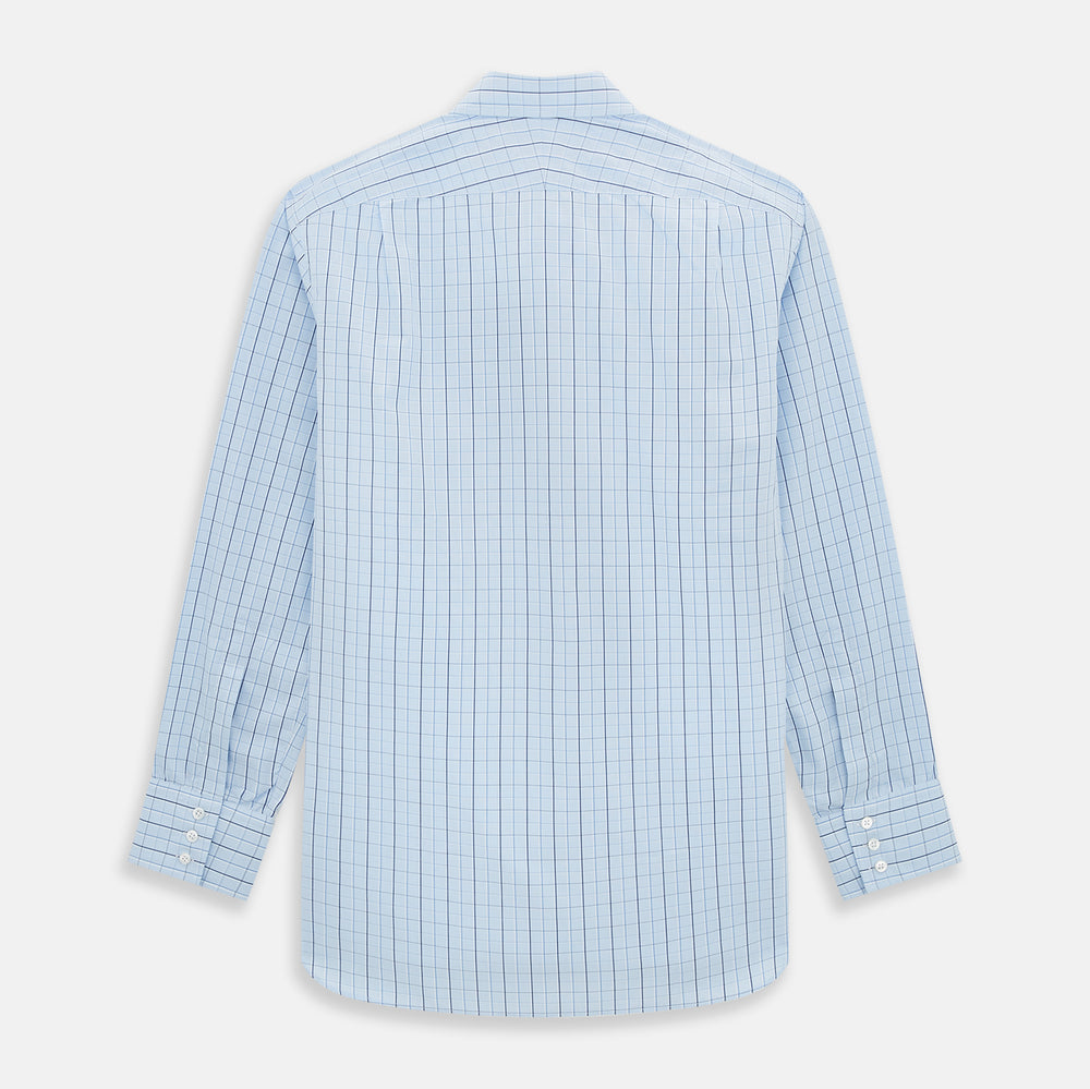 Navy and Blue Combination Check Mayfair Shirt